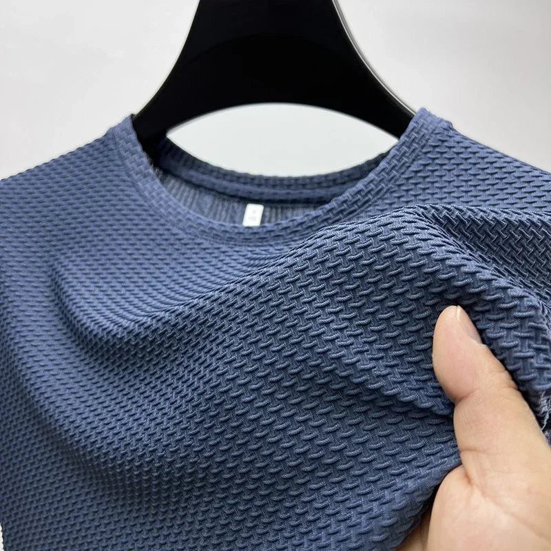 T-shirt homme été soie glacée – manches courtes