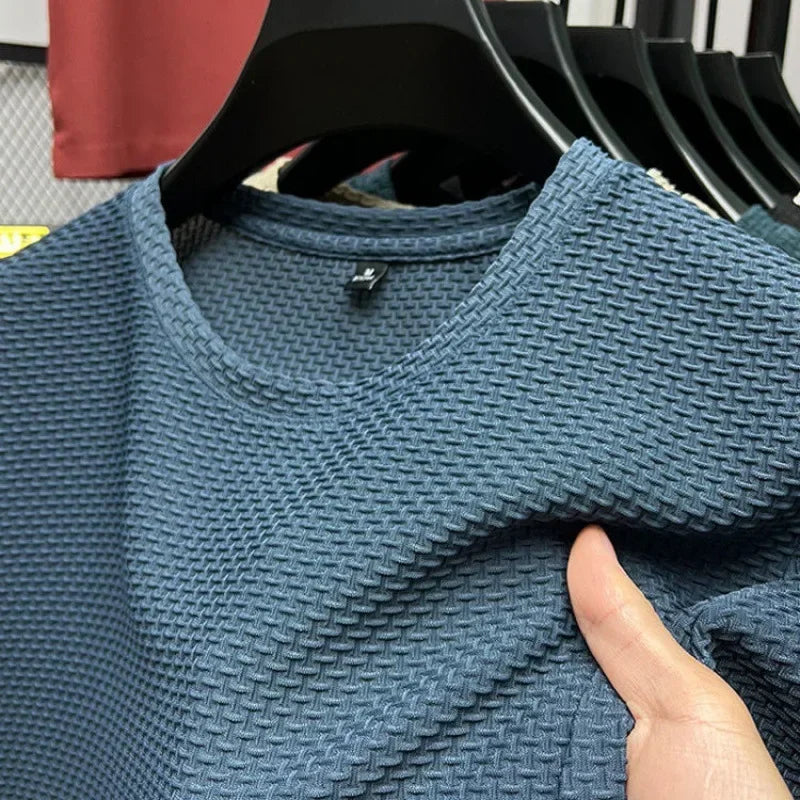 T-shirt homme été soie glacée – manches courtes
