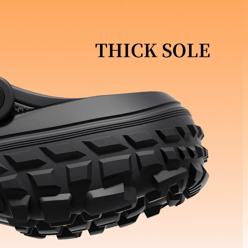 Slides Homme Épaisses en EVA – Sandales d’Été Confortables avec Bride Outdoor
