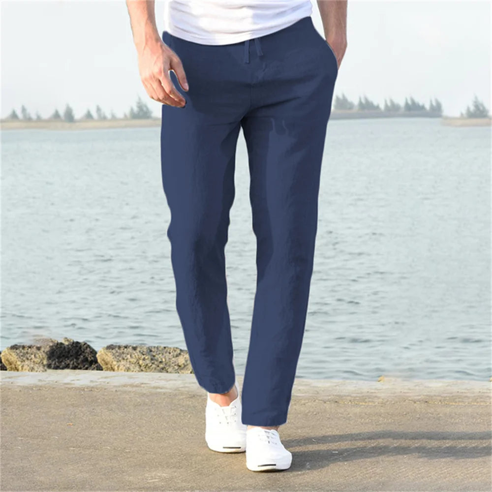 Pantalon Homme Léger – Lin & Coton