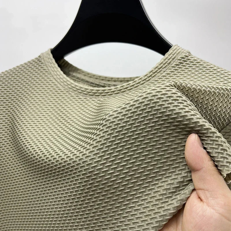 T-shirt homme été soie glacée – manches courtes