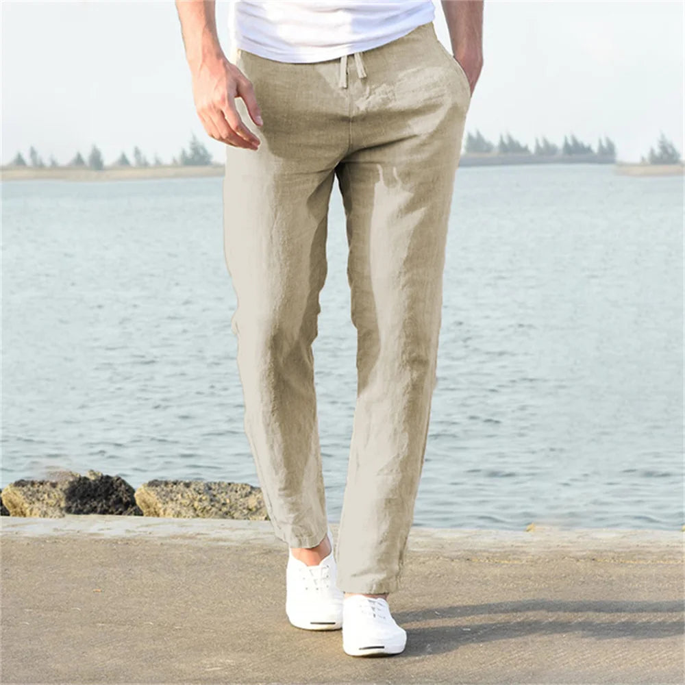 Pantalon Homme Léger – Lin & Coton