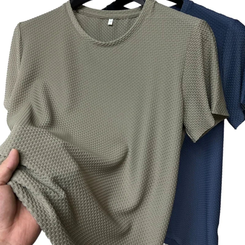 T-shirt homme été soie glacée – manches courtes