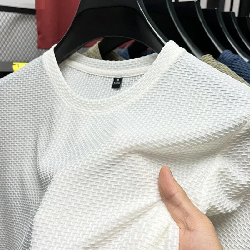 T-shirt homme été soie glacée – manches courtes