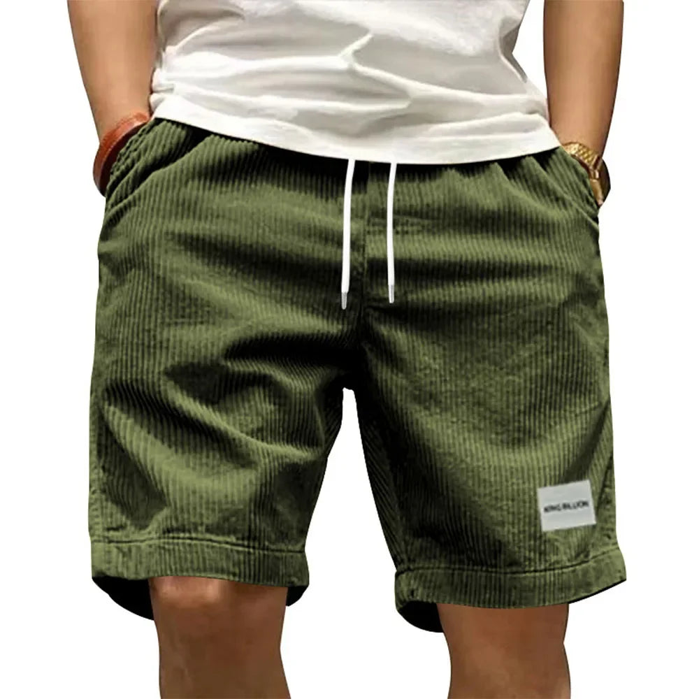 Short cargo vintage en velours - Homme