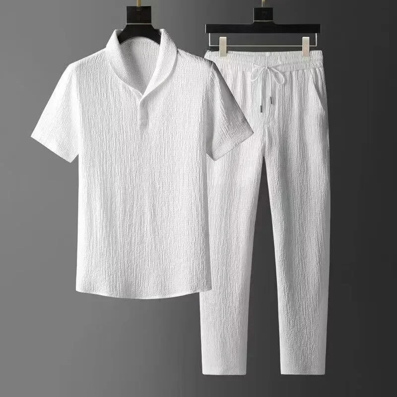 Set Homme Été Ultra-Léger – Élégance Décontractée en Lin