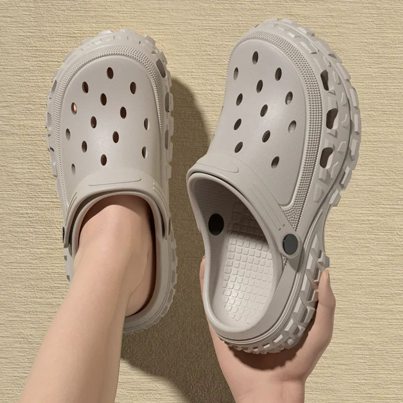 Slides Homme Épaisses en EVA – Sandales d’Été Confortables avec Bride Outdoor
