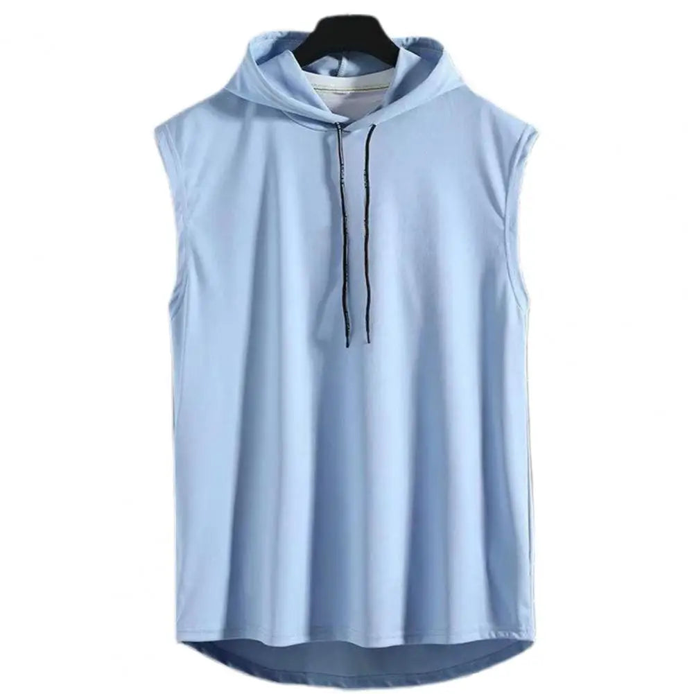 Débardeur capuche homme – casual sport uni