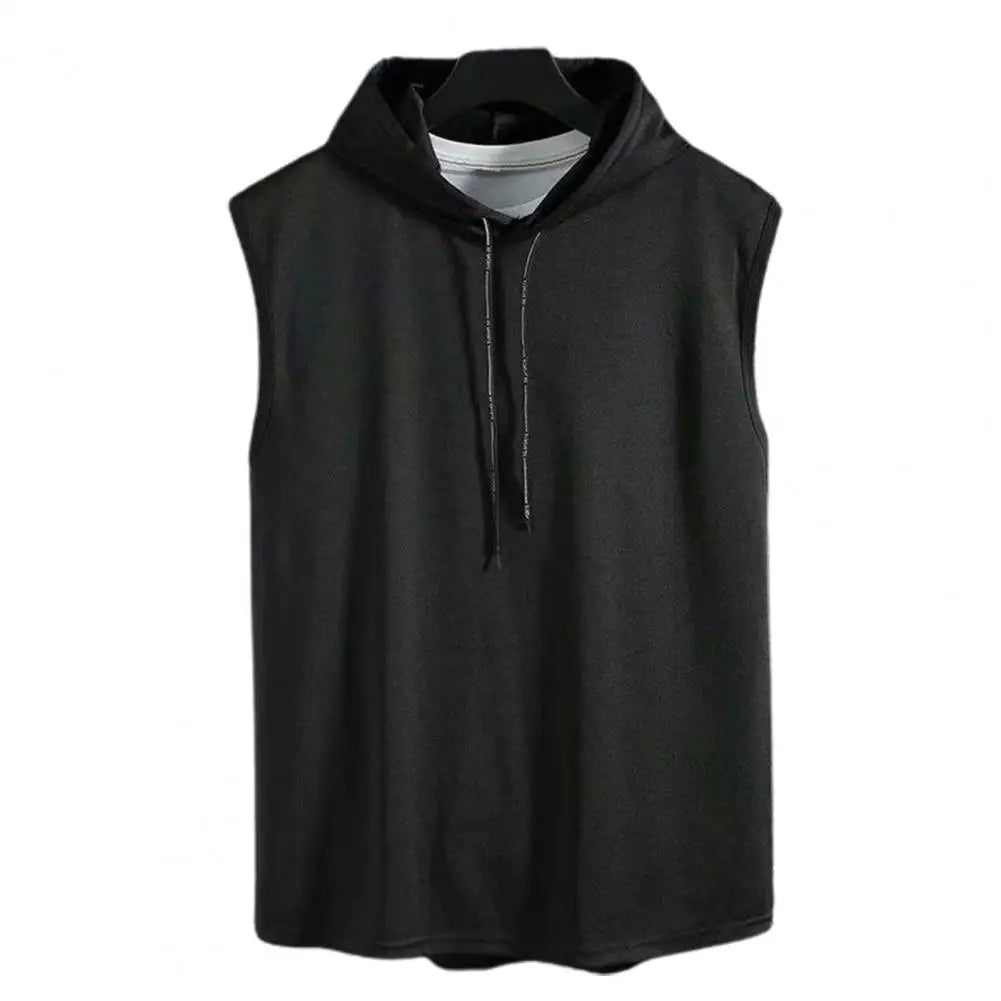 Débardeur capuche homme – casual sport uni
