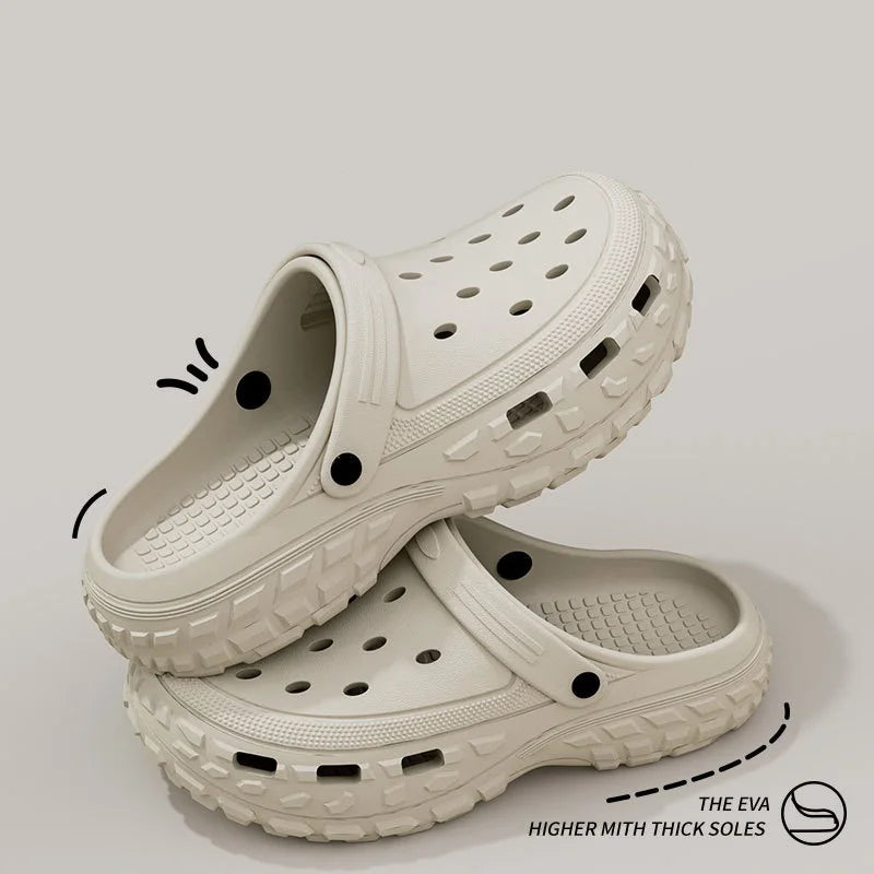 Slides Homme Épaisses en EVA – Sandales d’Été Confortables avec Bride Outdoor