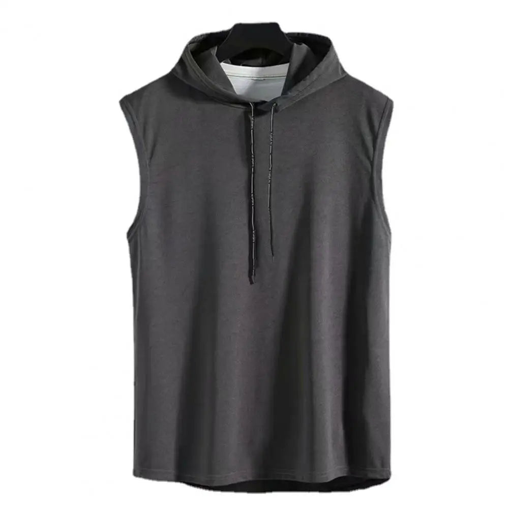 Débardeur capuche homme – casual sport uni