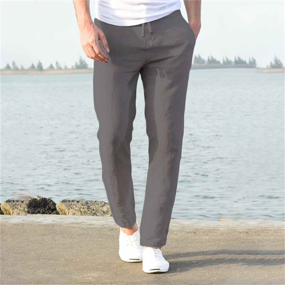 Pantalon Homme Léger – Lin & Coton