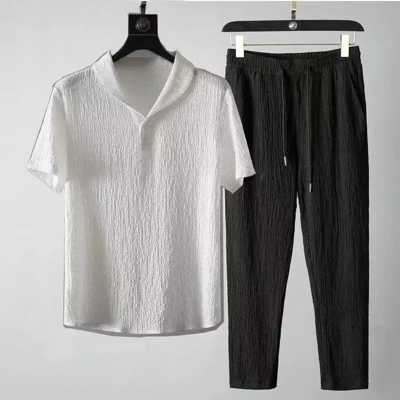 Set Homme Été Ultra-Léger – Élégance Décontractée en Lin