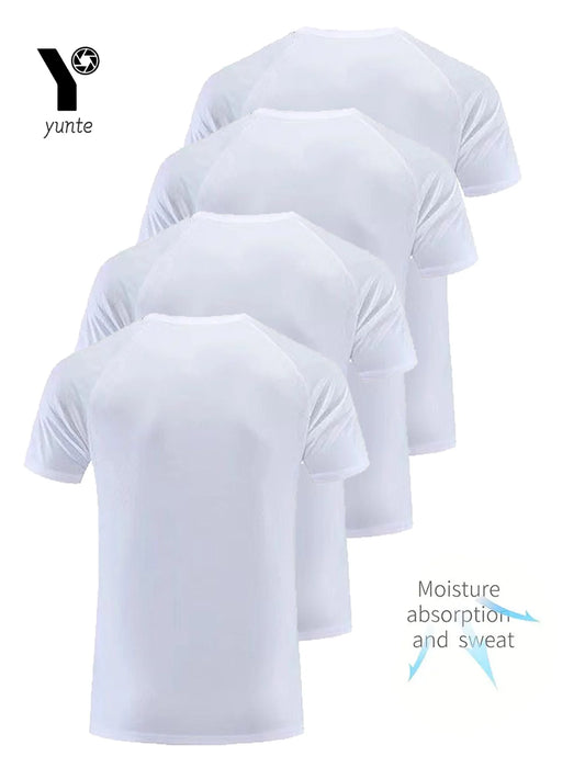 T-shirts à manches courtes – Lot de 4 blancs