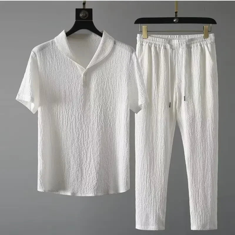 Set Homme Été Ultra-Léger – Élégance Décontractée en Lin