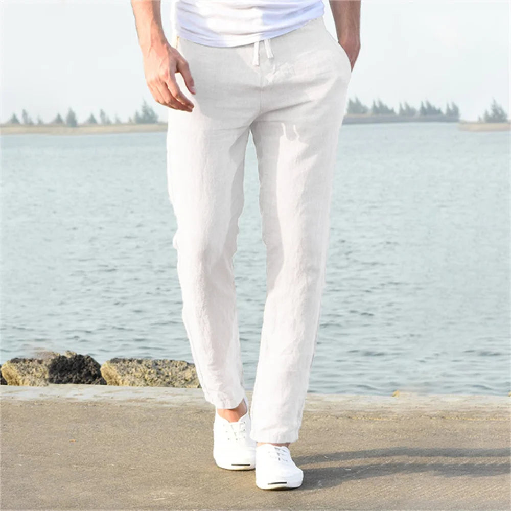 Pantalon Homme Léger – Lin & Coton