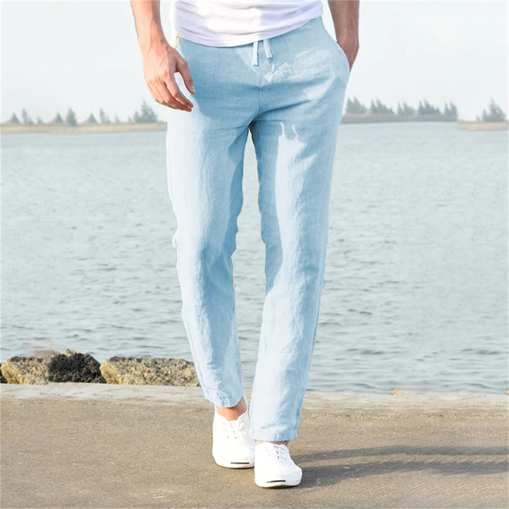 Pantalon Homme Léger – Lin & Coton